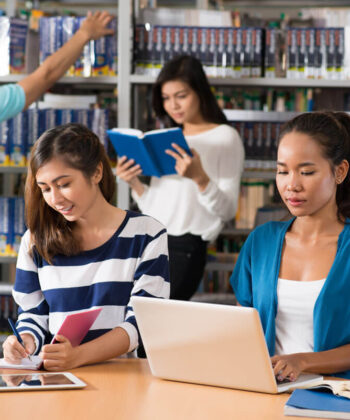 students-in-library